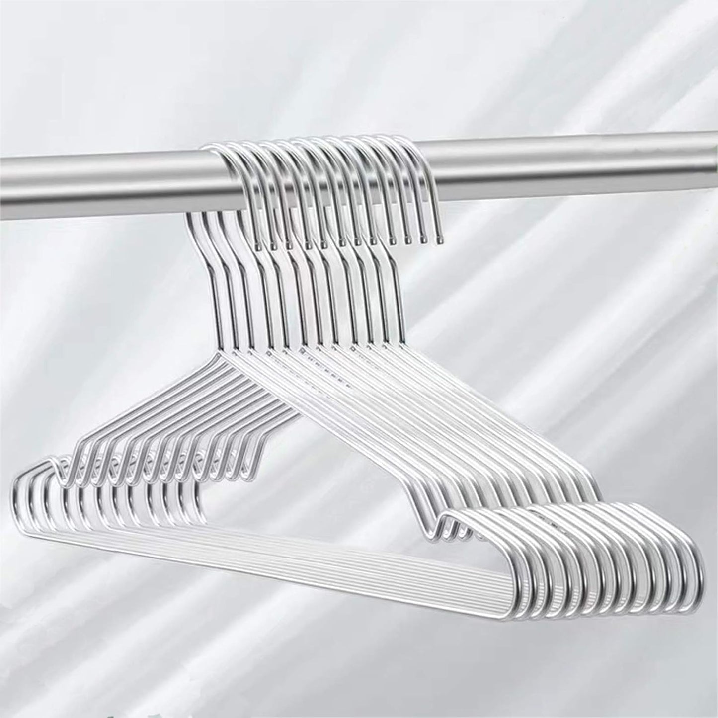 Coat Hangers 40 Pack Clothes Hangers, Seropy Metal Hanger Heavy Duty Wire Hangers with Non Slip Notch, Ultra Thin Stainless Steel Hanger Space Saving Clothing 16.5 Inch